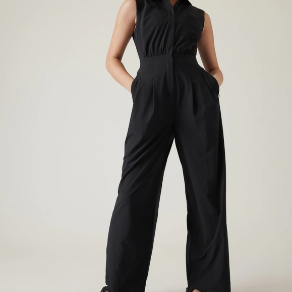 Athleta Black Brooklyn Jumpsuit NWT - Picture 9 of 9